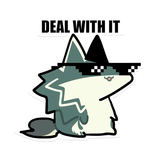 😎 Стикер «Wolf Link» для Telegram