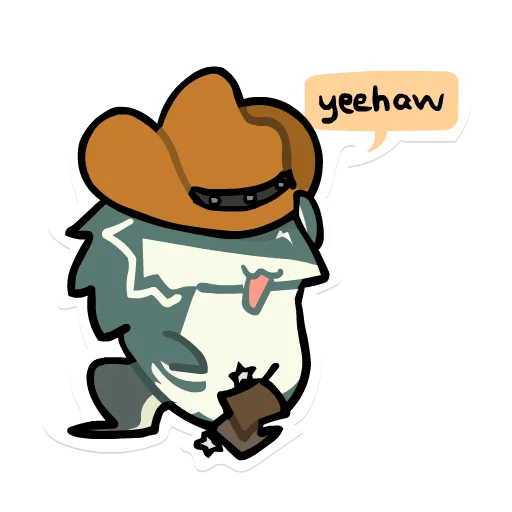 🤠 Стикер «Wolf Link» для Telegram