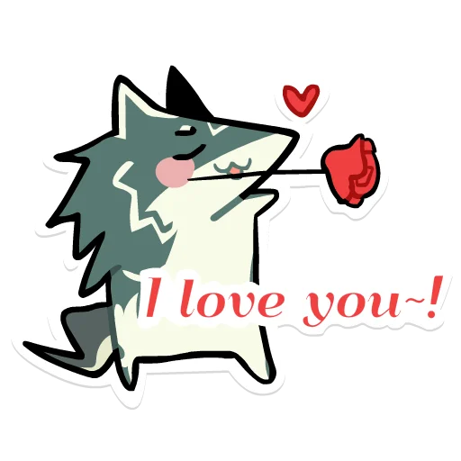😍 Стикер «Wolf Link» для Telegram