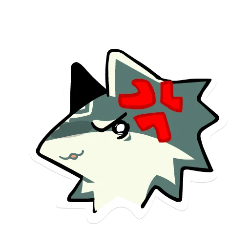 💢 Стикер «Wolf Link» для Telegram