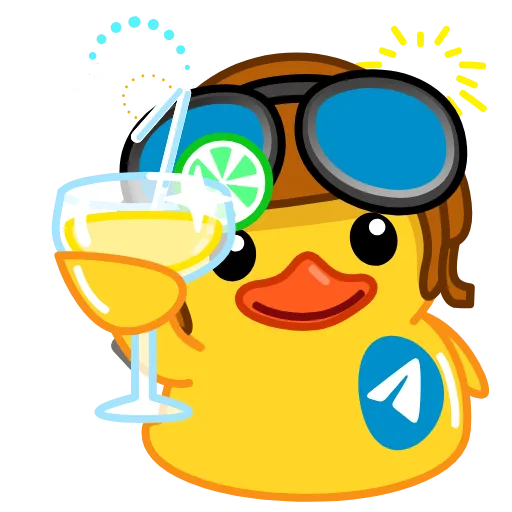 Стикер 59 Telegram Ducks