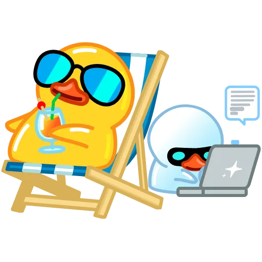 Стикер 6 Telegram Ducks