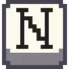 Стикер 19 Pixel Latin