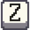 Стикер 34 Pixel Latin