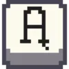 Стикер 3 Pixel Latin
