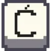Стикер 6 Pixel Latin