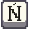 Стикер 20 Pixel Latin