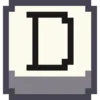 Стикер 7 Pixel Latin