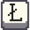 Стикер 17 Pixel Latin