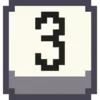Стикер 3 Pixel Numbers