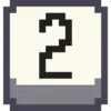 Стикер 2 Pixel Numbers
