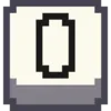 Стикер 10 Pixel Numbers
