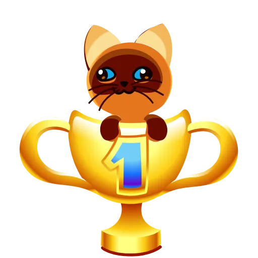🏆 Эмодзи «Котёнок по имени Гав» для Telegram