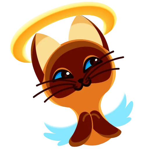 😇 Эмодзи «Котёнок по имени Гав» для Telegram