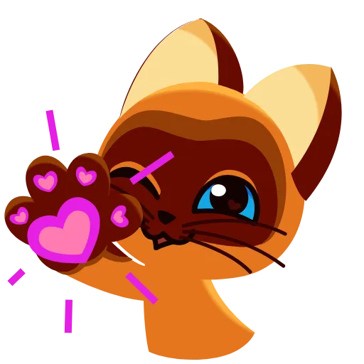 😘 Эмодзи «Котёнок по имени Гав» для Telegram