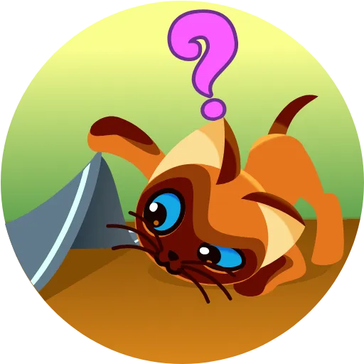 ❓ Эмодзи «Котёнок по имени Гав» для Telegram