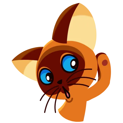 🦻 Эмодзи «Котёнок по имени Гав» для Telegram