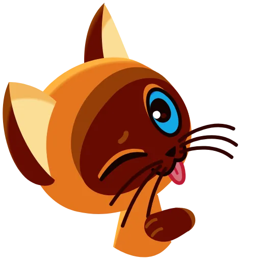 😜 Эмодзи «Котёнок по имени Гав» для Telegram