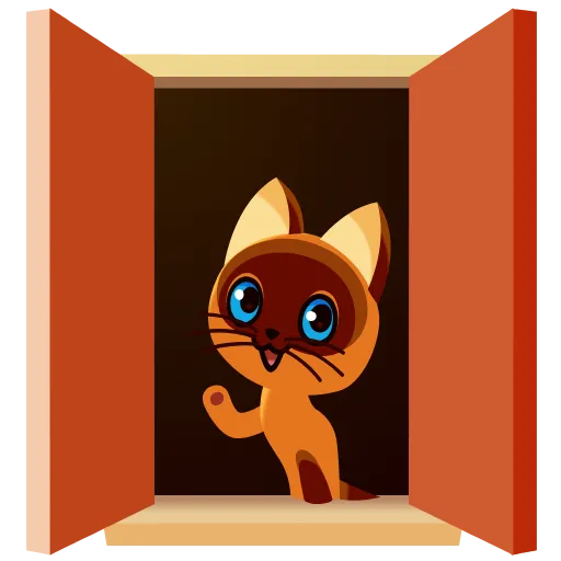 👋 Эмодзи «Котёнок по имени Гав» для Telegram