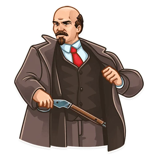 😒 Стикер «Набор стикеров с Лениным» для Telegram
