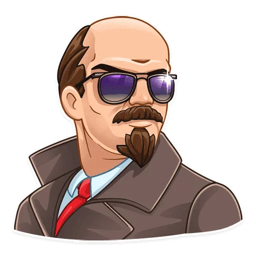 😎 Стикер «Набор стикеров с Лениным» для Telegram