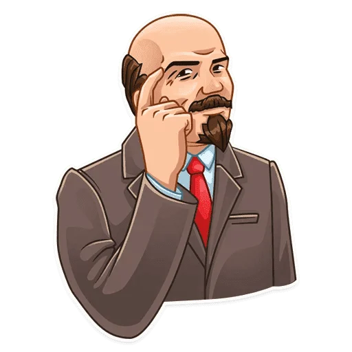 🧠 Стикер «Набор стикеров с Лениным» для Telegram