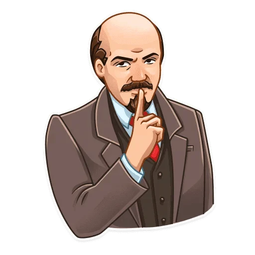 🤫 Стикер «Набор стикеров с Лениным» для Telegram