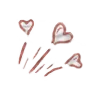 ❤️ Эмодзи «Буквы розовые и эмодзи» для Telegram