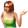 Стикер 28 💚 Набор эмоджи по игре «The Sims Симс»