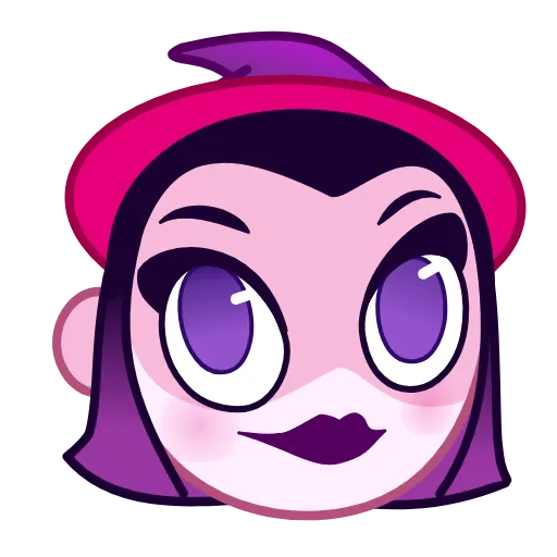 Стикер 7 The Witch Emoji