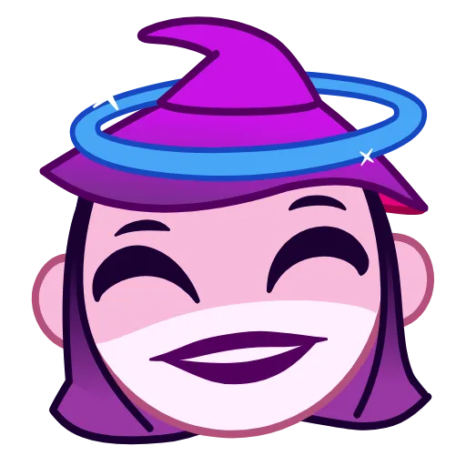 Стикер 5 The Witch Emoji