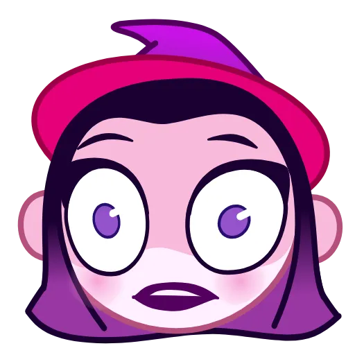 Стикер 16 The Witch Emoji