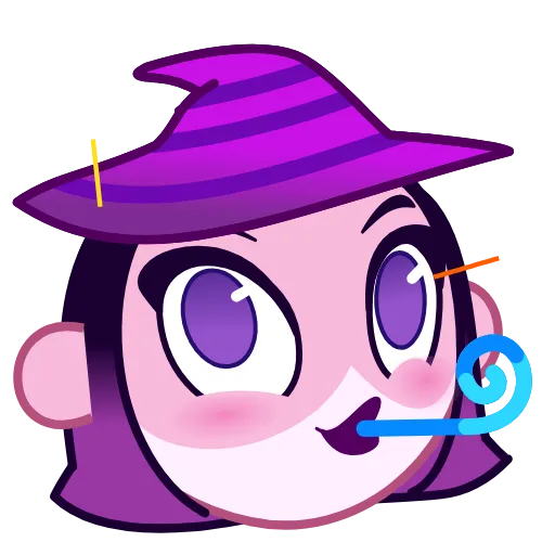 Стикер 13 The Witch Emoji