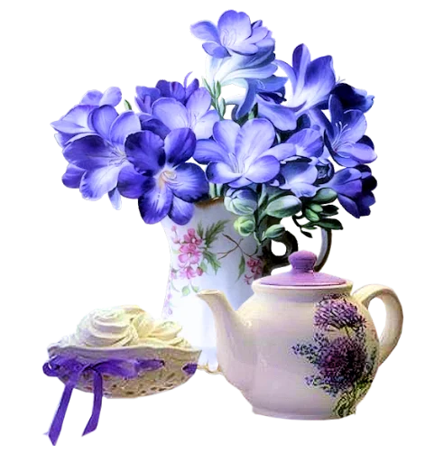 🏡 Стикер «The Violet Flower» для Telegram