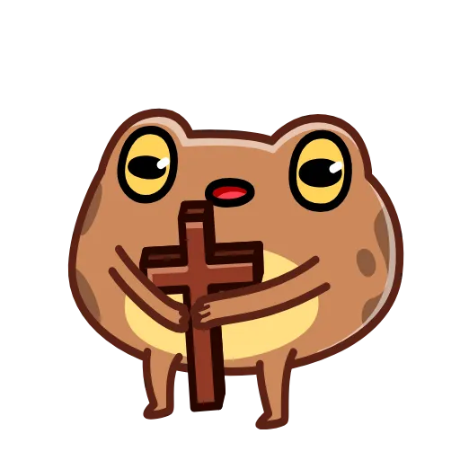 Стикер 33 Disgruntled Toad - Недовольная Жаба