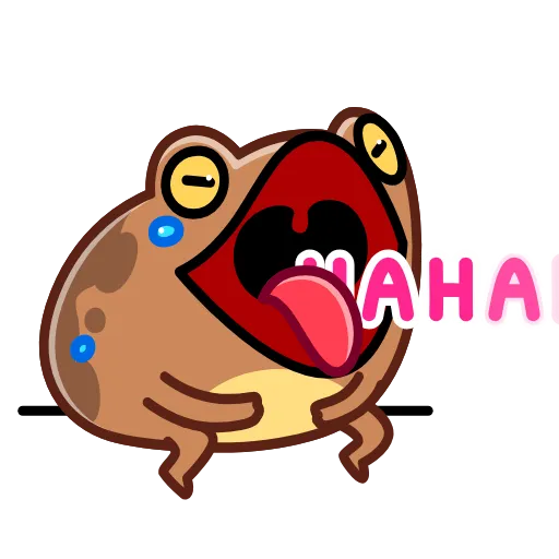 Стикер 30 Disgruntled Toad - Недовольная Жаба