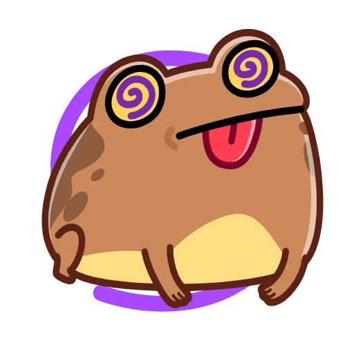 Стикер 46 Disgruntled Toad - Недовольная Жаба
