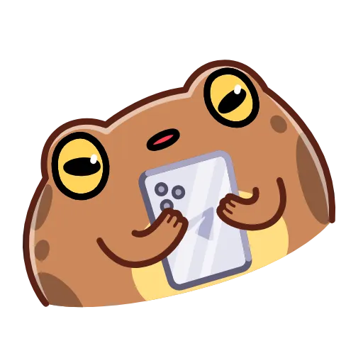 Стикер 52 Disgruntled Toad - Недовольная Жаба
