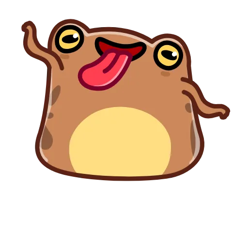 Стикер 57 Disgruntled Toad - Недовольная Жаба