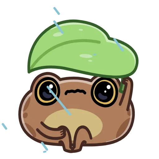 Стикер 54 Disgruntled Toad - Недовольная Жаба