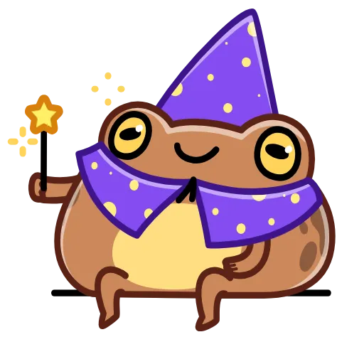 Стикер 48 Disgruntled Toad - Недовольная Жаба