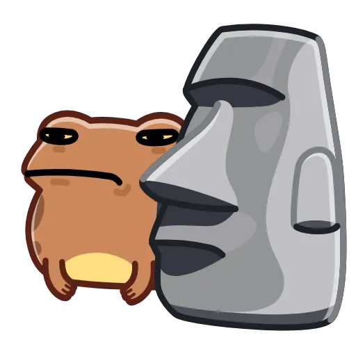Стикер 45 Disgruntled Toad - Недовольная Жаба