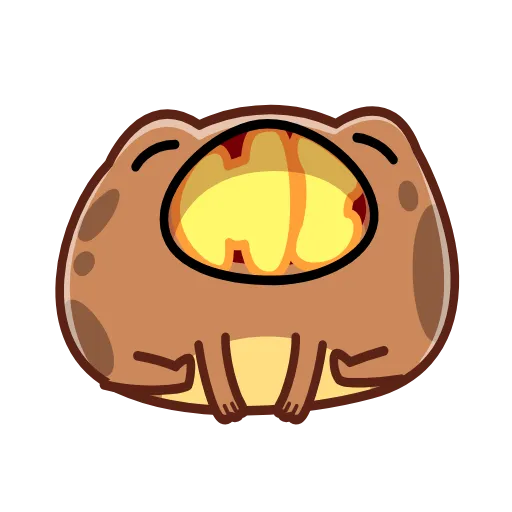 Стикер 34 Disgruntled Toad - Недовольная Жаба