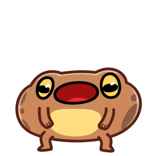 Стикер 3 Disgruntled Toad - Недовольная Жаба
