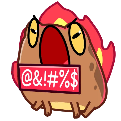 Стикер 8 Disgruntled Toad - Недовольная Жаба