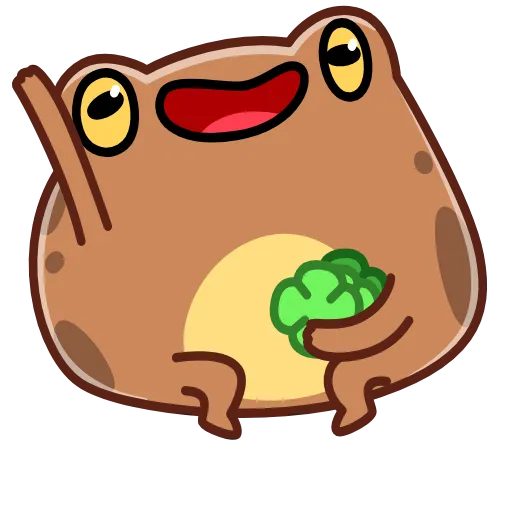 Стикер 26 Disgruntled Toad - Недовольная Жаба