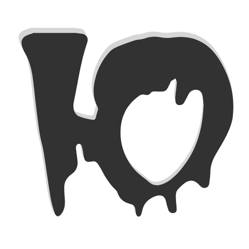 Стикер 33 HORROR - анимированный кровавый шрифт