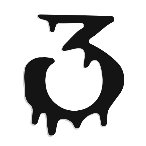 Стикер 43 HORROR - анимированный кровавый шрифт