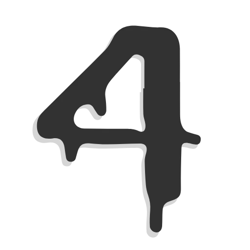 Стикер 44 HORROR - анимированный кровавый шрифт