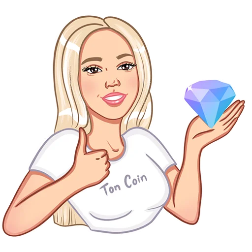 Стикер 3 TonCoin Diamonds